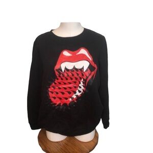 Rolling Stones Black Sweatshirt Size Medium NWT